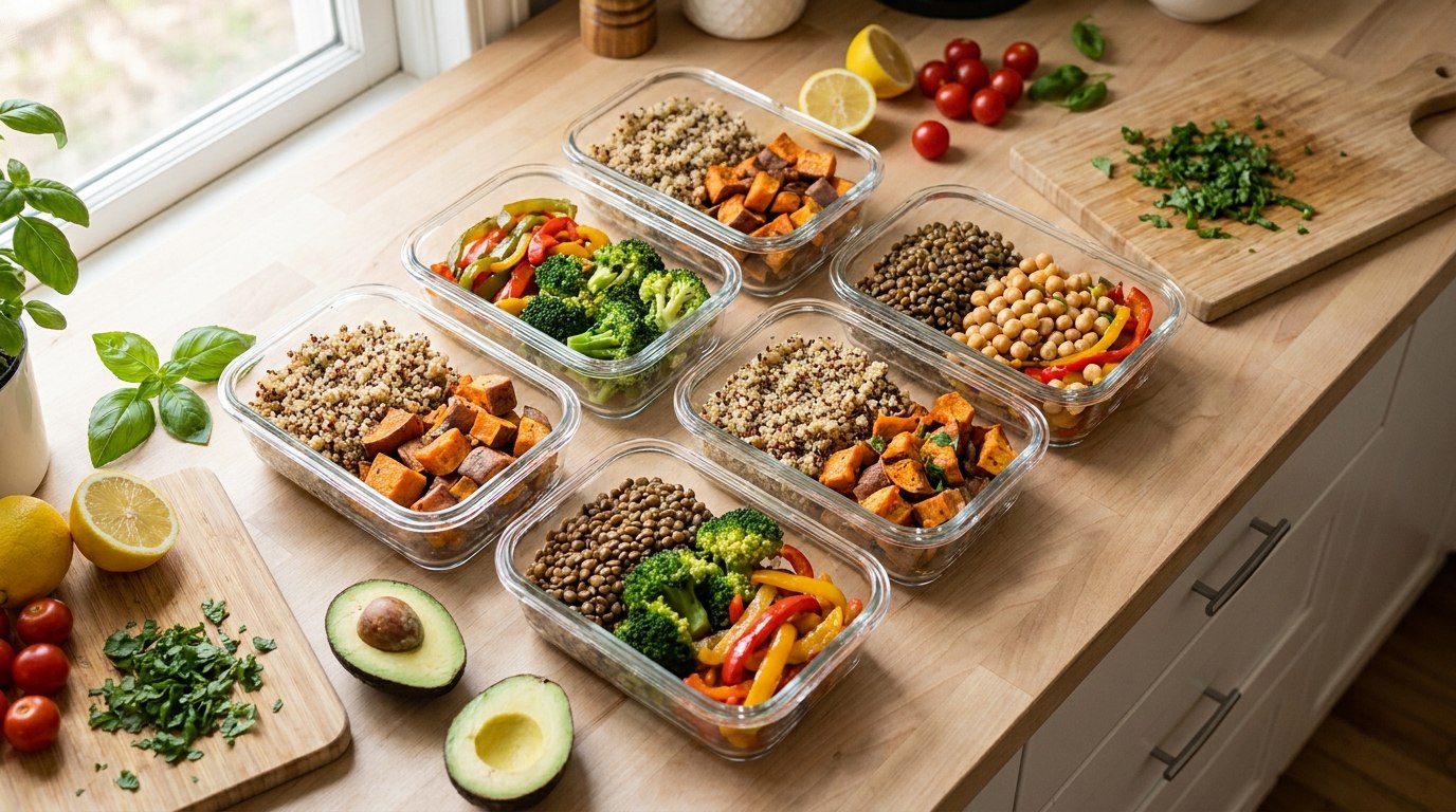 Meal prep du dimanche : cinq dîners préparés en